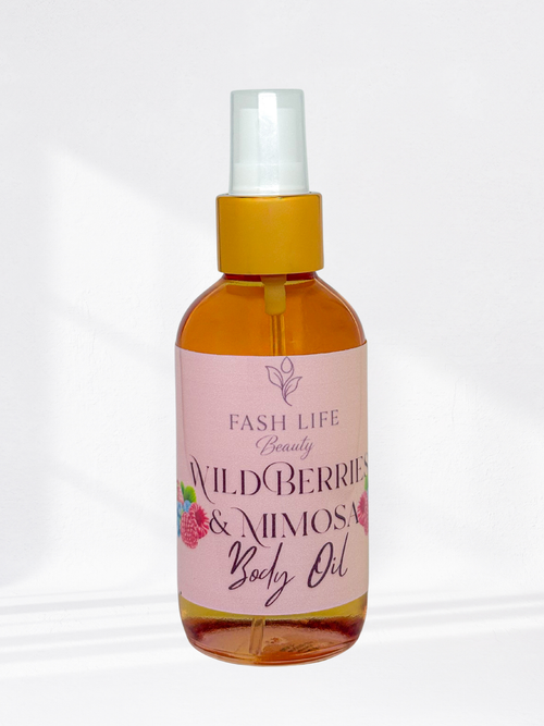 Handmade natural body oil made by fash life beauty