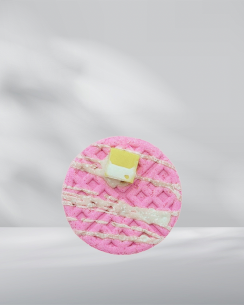 Cotton Candy Waffle Shaped Bath Bomb